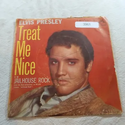 Elvis Presley Jailhouse Rock Treat Me Nice Cover Only   Record Album Vinyl LP • $9.77