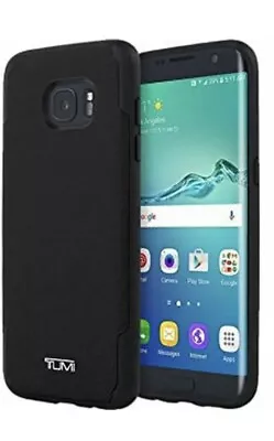 TUMI Coated Canvas Case For Samsung Galaxy S7 Edge Slim Fitted Light (Black) • $19.99