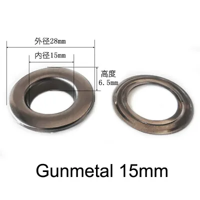Metal Plane Silver Gold Solid Brass Grommets Eyelets/washer  8mm/10mm/12mm/14mm • $1.68
