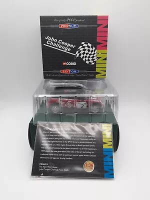 Corgi CC86511 1:36 The New Mini Cooper #2 Red Diecast Model Car With Box. • $18.37