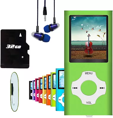 MP3 Player / MP4 Player Hotechs MP3 Music Player With 32GB Memory SD Card Sl... • $32.99