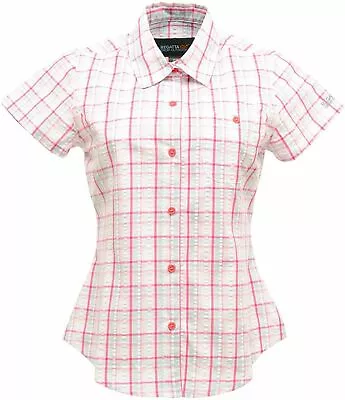 £4.99 • Buy Regatta Jerbra II Womens Summer Button Up Cotton Short Sleeve Shirt Top RRP £25