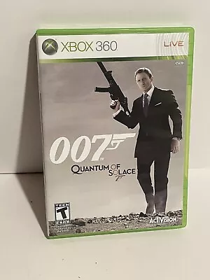 James Bond 007: Quantum Of Solace Microsoft Xbox 360 2008 TESTED AND COMPLETE  • $5