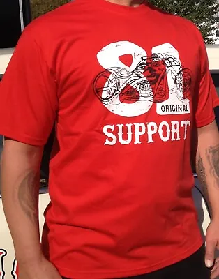 Hells Angels Support Shirt Bike 81 Support Original Red & White • $40.34