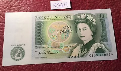 Uncirculated English £1 CS83 110555 Somerset 1980-84 (one Of 6 Consec) LOT 5649 • £3.50