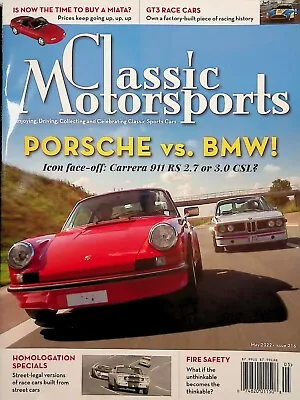 Classic Motorsports Magazine May 2022 Porsche BMW Miata GT3 Race Cars • $12.95