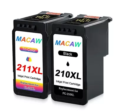 2-PK PG 210XL CL 211XL Ink For Canon PIXMA MP480 MP490 MP495 MP499 MX410 MX420 • $24.99