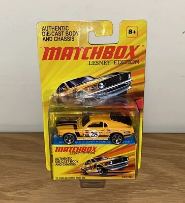 Matchbox 2011 Lesney Edition ‘70 Ford Mustang Boss 302 Orange 1:64 Scale • $24.99