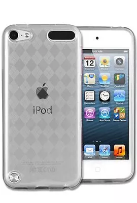 TPU Gel Case For IPod Touch 5th Gen - Checkered Clear • $8.75