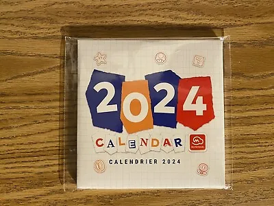 NEW My Nintendo Reward Exclusive 2024 Desktop Paper Calendar Mario Pikmin Zelda • £9.63