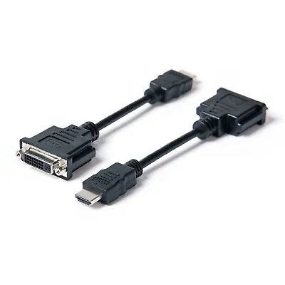 HDMI Male Plug To DVI Female Socket Adapter Converter Cable 15cm • $9.99