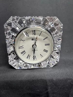 Mikasa Clear Crystal German Clock Untested Pre Owned. • $12.53