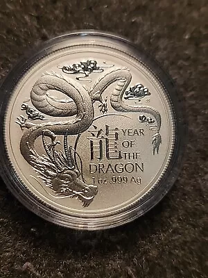2024 1 Oz Silver Royal Australian Mint Lunar Dragon Bullion Coin In Capsule.  • $62.95