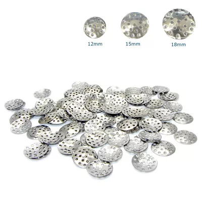 Concave Bowl Pipe Filter Screen Steel Gauze 12mm 15mm 18mm Tobacco Smoking Pipes • £2.29