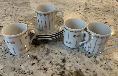 Vintage Centurion Collection Espresso Cappuccino Cups And Saucers Set Of 4 • $45