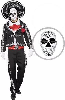 Spooktacular Creations Mens Day Of The Dead Mariachi Senor Adult Costume Set .XL • $29.99