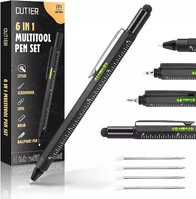 Cool Pen Gifts For Men 6-In-1 Multi Tool Tech Pen Gadgets Tools For Men Person • $17.49