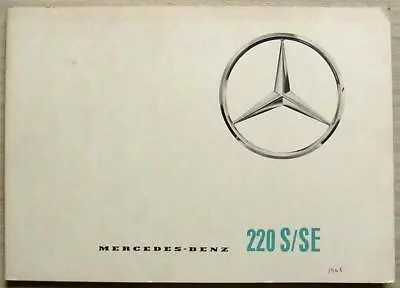 MERCEDES BENZ 220 S/SE Car Sales Brochure 1962-63 #P.1006/2e 762 • $37.29