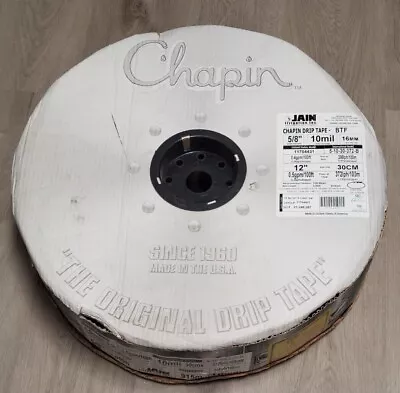 Chapin  Drip Tape 5/8  Wall Thickness 10mil 12'  Inside Diameter 16mm 100ft Ree • $315.80