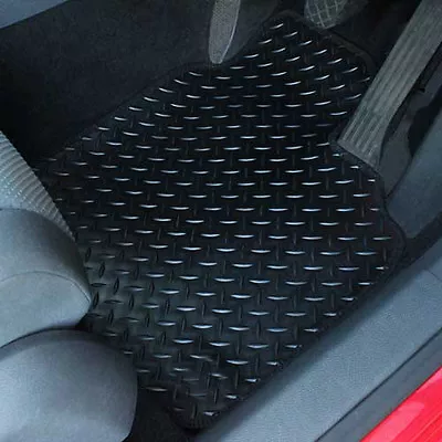 For Daewoo Matiz Fully Tailored 4 Piece Black Rubber Car Mat Set • $37.34