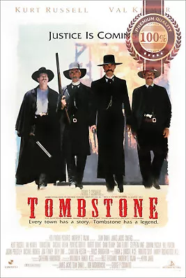 TOMBSTONE 1993 90s ORIGINAL CINEMA MOVIE FILM ART PRINT PREMIUM POSTER • $77.89