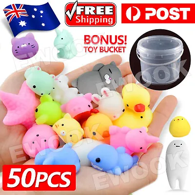 $24.95 • Buy 50PCS Cute Animal Squishies Kawaii Mochi Squeeze Toys Stretch Stress Squishy