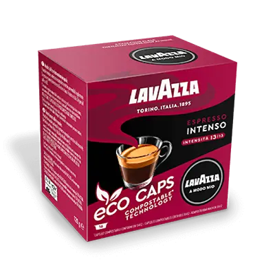 £9.99 • Buy Lavazza A Modo Mio Intenso Eco Cap Compostable Capsules  Pods -  Box Of 16