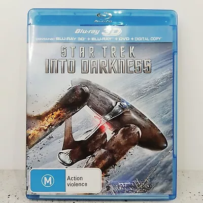 STAR TREK Into Darkness | 3d Blu-ray + 2D Blu-ray + Dvd - Region • $15