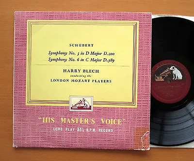 £5.99 • Buy CLP 1090 Schubert Symphony No. 3 & 6 Harry Blech London Mozart Players HMV Mono 