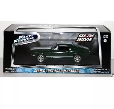 Greenlight Fast & Furious Sean's 1967 Ford Mustang-1:43 Scale  -bullit • $45.04