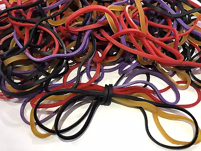 Rubber Bands Size 117 (7  X 1/8'') Colorful Non Latex Large Rubber Band Bulk • $12.99