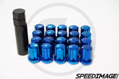 *blemished* Z Racing Steel Spline 35mm Blue 14x1.5mm Lug Nuts Close Ended 20 Pcs • $20