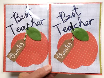 2 Cards Meri Meri Greetings Encouragement BEST TEACHER Thanks 4 Being My Teacher • $5.99