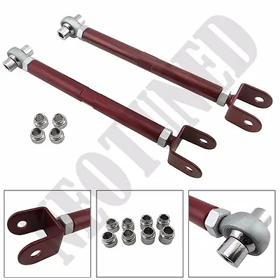 RED For 89-98 240sx S13 Silvia S14 300XZ Z32 REAR Adjustable Toe Arm Alignment • $85