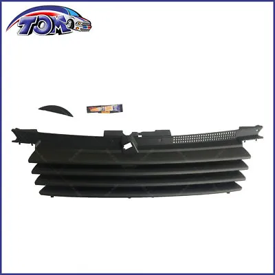 Front Euro Black Badge Less Grill W/ Hood Notch Filler 99-05 Vw Jetta Bora Mk4 • $36.71