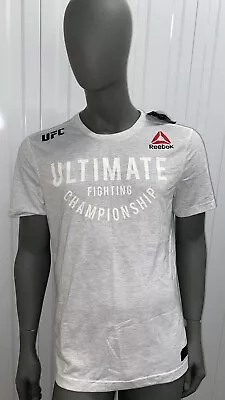 UFC Reebok Khabib Nurmagomedov Authentic Fight Night Walkout T-Shirt Chalk  Larg • £49.99