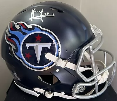 Vince Young Tennessee Blue Signed Authentic Football Helmet Certified. • $300