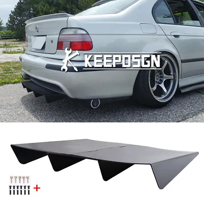 For E39 M5 530i 540i Matte Rear Bumper Diffuser Splitter Lower Chin Shark Fin • $65.86