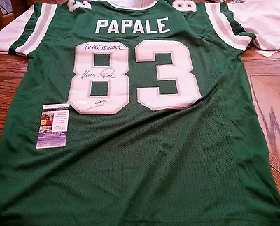 NICE Authentic Autographed Eagles Vince Papale Jersey JSA COA Stitched CRISP • $129.95