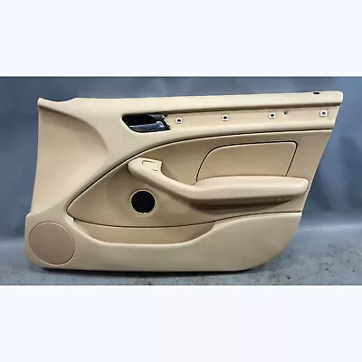 1999-2005 BMW E46 3-Series 4dr Right Front Interior Door Panel Beige Leather OEM • $112.50