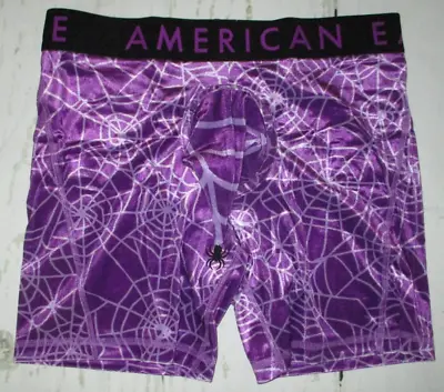 Mens American Eagle Costume Pouch Spider Web Velvet Boxer Brief Size L (35/38) • $19.90