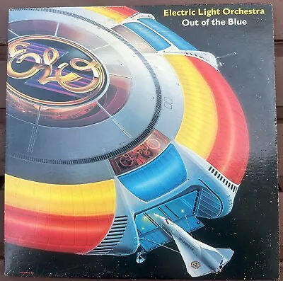 Electric Light Orchestra Out Of The Blue 1977 2LP Records W/Poster EXC Tested!!! • $28