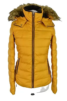 $30.44 • Buy ZARA Yellow Padded Jacket Size Eur XS Womens Full Zip Outdoors Outerwear