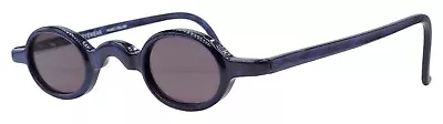 Vintage Anglo American Optical Harpo Blue Marble Oval Sunglasses W/ NEW LENSES! • $215.42