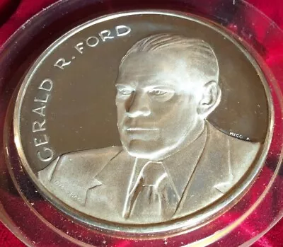 Gerald R. Ford .999 FINE SILVER INAUGURAL MEDAL 4.7 Troy Ounce-Medallic Art Co. • $165.57
