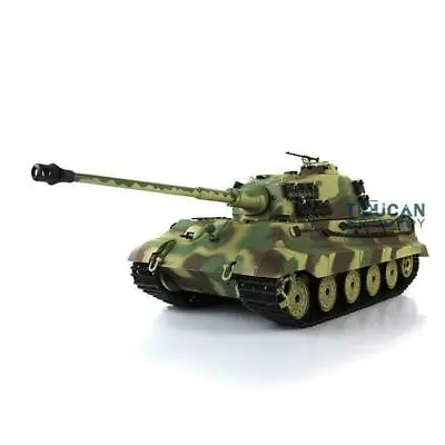 Henglong 1/16 Scale 3888A Plastic German King Tiger RTR 2.4G RC Tank 7.0 Model • $165.67