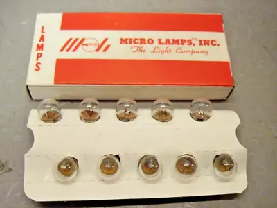 Micro Lamp 53 Bulb 12V Miniature X10 Gauge Cluster Instrument T3-1/4 BA9S • $13.44