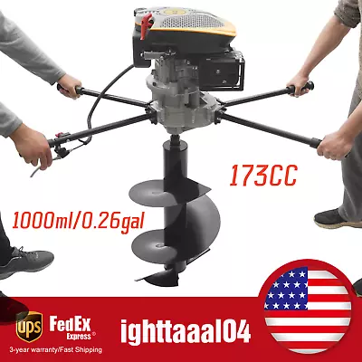 4-Stroke 8HP 173cc Hole Digging Machine Heavy Duty Earth Auger Post Hole Digger • $535