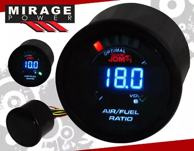 2  52MM Digital Blue LED Air Fuel Ratio Turbo Monitor Gauge For Nissan • $20.99