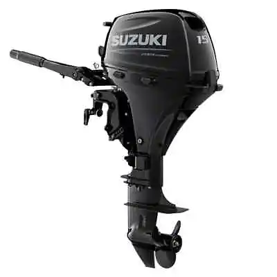 Suzuki Outboard Motor DF15AS5 | 15HP 4-Stroke 15 Inch Shaft Tiller • $2773.81